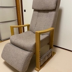 取引者様決定【超美品】ハイタイプ　座椅子（フットレスト付き）