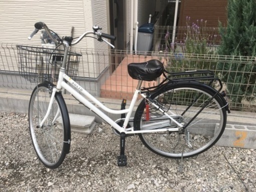 ※商談中【美品】自転車　白　27インチ