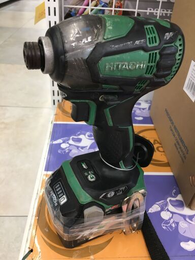 日立　WH36DA(2XP)　インパクトドライバー　ケースに一部不良有　中古品