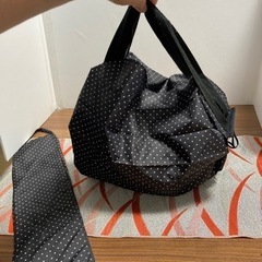 簡単だたみエコバッグ　極厚　1点 鎌倉スワニー仕様　傘袋(おまけ)　未使用の画像