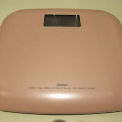 dretec ドリテック　体重計　ボディスケールピエトラ　ピンク