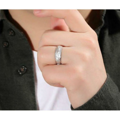  j←←←m17-17番　シルバー ドラゴンリング ☆ メッキ 龍 アジア 指輪 リング クラシック アメリカ ヨーロッパ レトロ オープンリング 1の画像