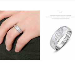  j←←←m17-17番　シルバー ドラゴンリング ☆ メッキ 龍 アジア 指輪 リング クラシック アメリカ ヨーロッパ レトロ オープンリング 1の画像