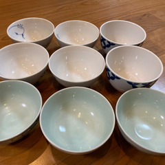 確定済み　無料で差し上げます　お茶碗9枚