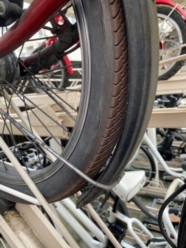 【お取引中】電動自転車　ジャンク　前後チャイルドシートあり　カバー付き