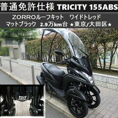 ★普通免許仕様ZORROルーフ付トリシティ155ABS ワイドト...