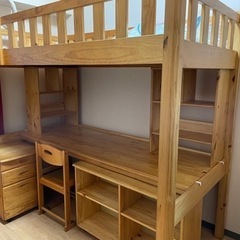 勉強机ベッドの画像