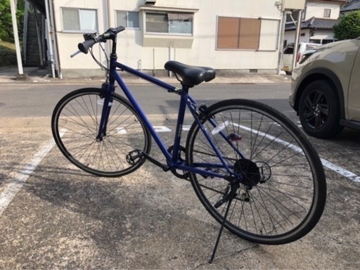 美品 自転車 27インチ クロスバイク マウンテンバイク ロードバイク ピスト シマノ 6速ギア  
