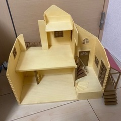 バスルーム付き　赤い屋根の大きなお家　シルバニアファミリーの画像