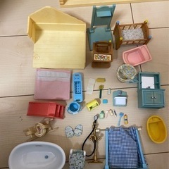 バスルーム付き　赤い屋根の大きなお家　シルバニアファミリーの画像