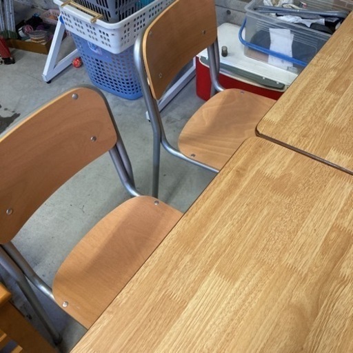 美品 学習机セット 学校机 + 学習椅子 2セット 166cm〜179cmの通販はau 
