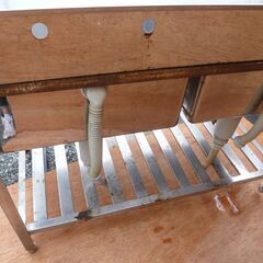 業務用二層シンク/厨房機器・流し台・現状品の画像