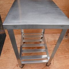 調理用作業台/厨房器具・シンク横等に/キャスター付き/作業台の画像