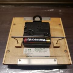 ☆美品☆ RHYTHM 置き時計 ナチュラル 8MGA35RH 230gの画像