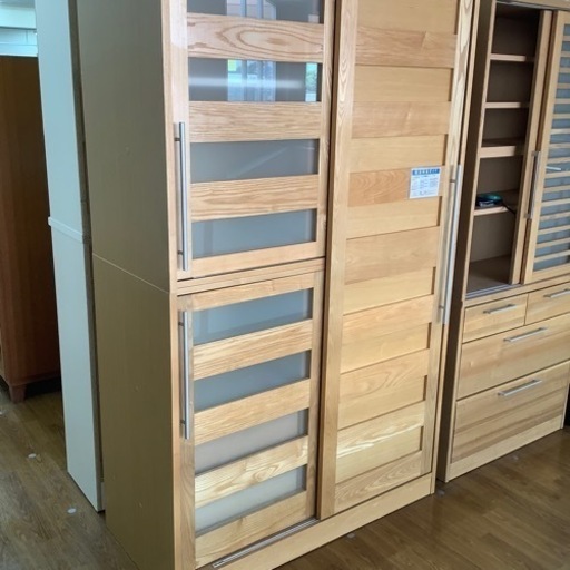 モリタインテリア スライド格子扉食器棚【トレファク 川越店】