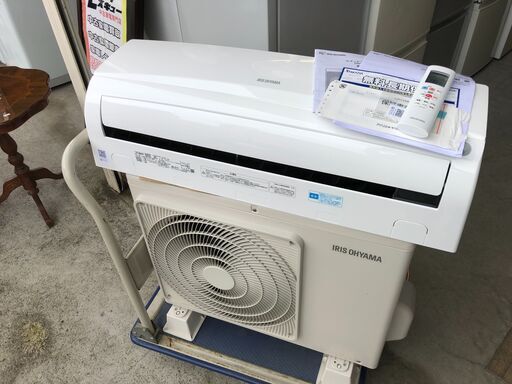 【動作保証あり】IRIS OHYAMA 2017年 2.2kw 6畳用 ルームエアコン IRW-2217C Wi-Fi機能搭載【管理KR267】