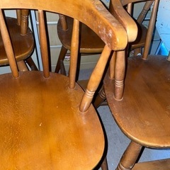 値下げしました‼️子供用椅子 レストラン 料理店 自宅用 4個セットの画像