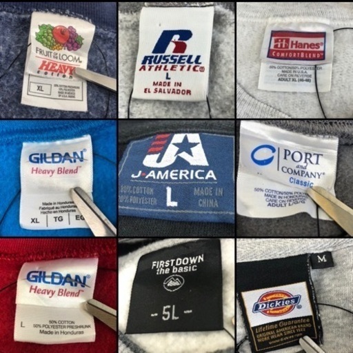 ◇古着まとめ売り・卸□デザインスウェット14枚セット☆L・XL～