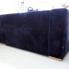 北海道 千歳市/恵庭市 沼田椅子製作所 ソファ blocco/ブロッコ 布地 ネイビー系 片方のみ 家具の画像