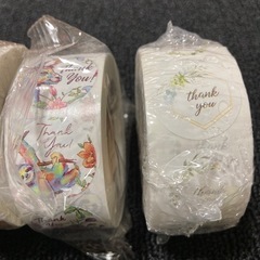 61 新品未使用　サンキューシール ありがとうシール 1ロール(500枚)の画像