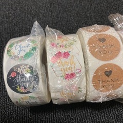 61 新品未使用　サンキューシール ありがとうシール 1ロール(500枚)の画像