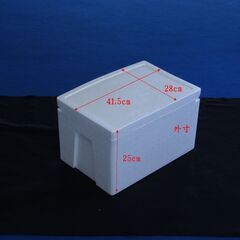 発泡スチロールケース小　残り２個　「引き取り時間を厳守できる方、...