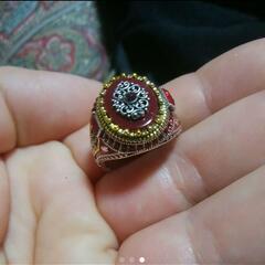 j←←←m17-16☆ メンズアクセサリー☆ 瑪瑙 リング 指輪 レトロリング ヴィンテージ レッド ヨーロッパ USA メンズ アクセサリー ファッション 1の画像