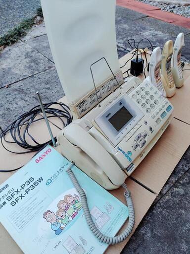 SANYO ファクシミリ SFX-P35 子機3台付