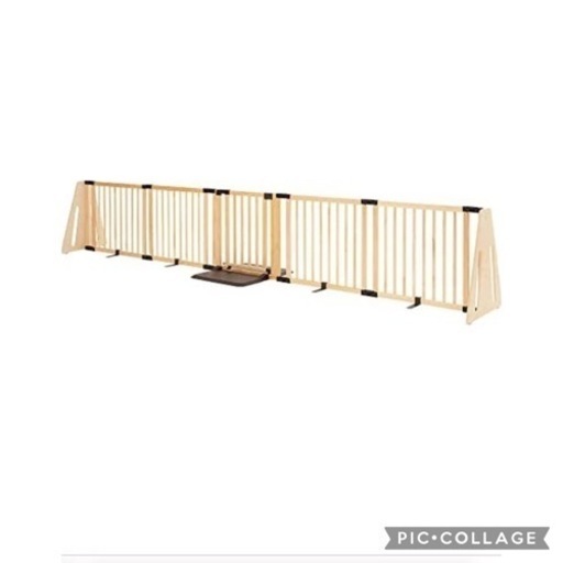 取引中　日本育児 木製パーテーションFLEX400-W ベビーフェンス　ベビーゲート　フレックス400　ナチュラル