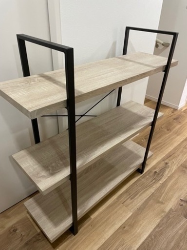 【美品】【1ヶ月のみ利用】木目調ラックお譲りします