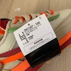 新品！クロット × サカイ × ナイキ LDワッフル ネット/オレンジブレイズ-ディープ レッド-グリーン ビーンの画像