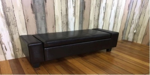 収納ベンチスツール　オシャレ　新品　ブラック