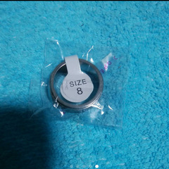 ▼j←←←m17-16番【Premio Fortuna】六字真言のマニ車式回転指輪 外枠が回転するタイプ チタン鋼 8号  の画像