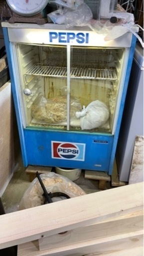 レトロショーケース冷蔵庫　PEPSI 実動