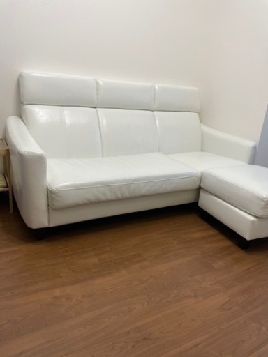 【使用期間9ヶ月！】とても美品★白 カウチソファー