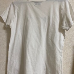 アニエスベー agnes b. シンプル定番ロゴTシャツ　PARIS 正規品　T2サイズレディース　ブランド　夏おしゃれ白Tシャツの画像