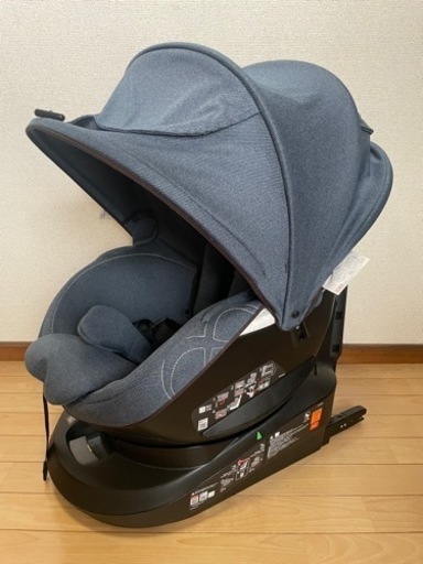 【値下げ】最上級モデル 回転式 チャイルドシート エールベベ クルット4i ISOFIX AILEBEBE KURUTTO デニムブル