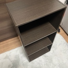 ３段ボックス　焦茶色③の画像