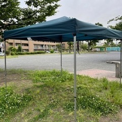 DCM 組立らくらくタープ 幅240×奥240cm×高215〜2...