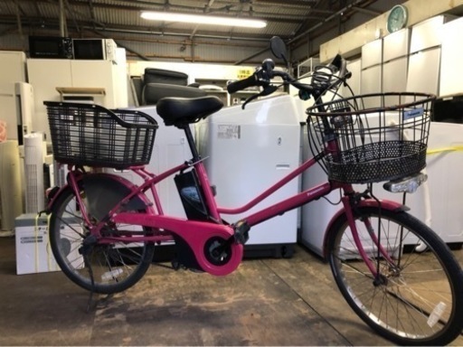 現状品　パナソニック Panasonic BE-ENDV03M [電動アシスト自転車（20型） チェリーピンク LALA5mini（ララファイブミニ） エコナビ搭載]