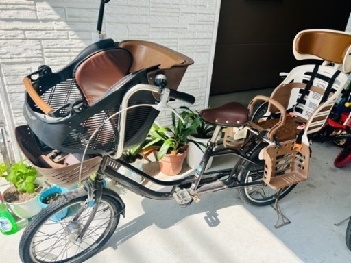 自転車　前後子供乗せ