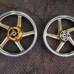 ゼファー400　ゼファーΧ　前後ホイール　バフがけ