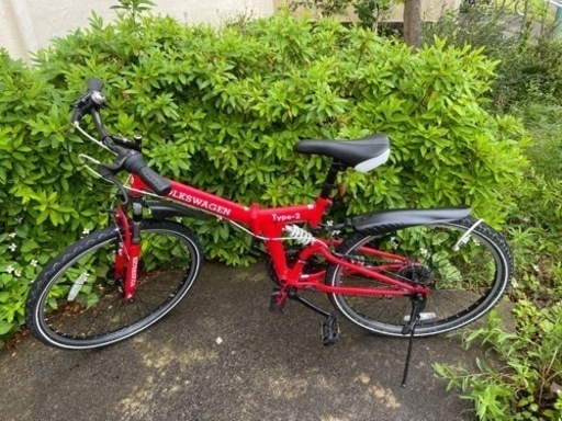 (早い者勝ち！)VOLKSWAGEN type-2 MTB-2618 26インチ 折りたたみマウンテンバイク(美品)