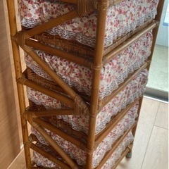 【取引中】籐家具　引き出し収納チェスト