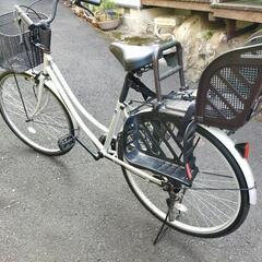 【決まりました！】チャイルドシート付 自転車 売ります