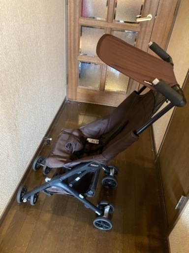 コンパクトベビーカー　ポキット POCKIT チョコレート Goodbaby 収納袋付き