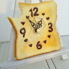 こんがりトーストにとろけるバター♡本物そっくりトースト時計作り【...