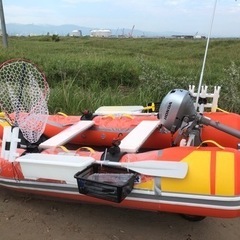 ジョイクラフト　ラ　ポッシュ290 ホンダ2馬力船外機付　腰掛け板等、諸々付き　ゴムボートの画像
