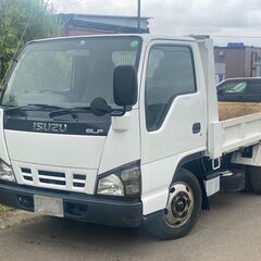いすゞ　エルフ　NKR81AD　2トン　低床　ダンプ　車検付き　...