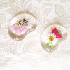 押し花とレジンで作るお箸置き